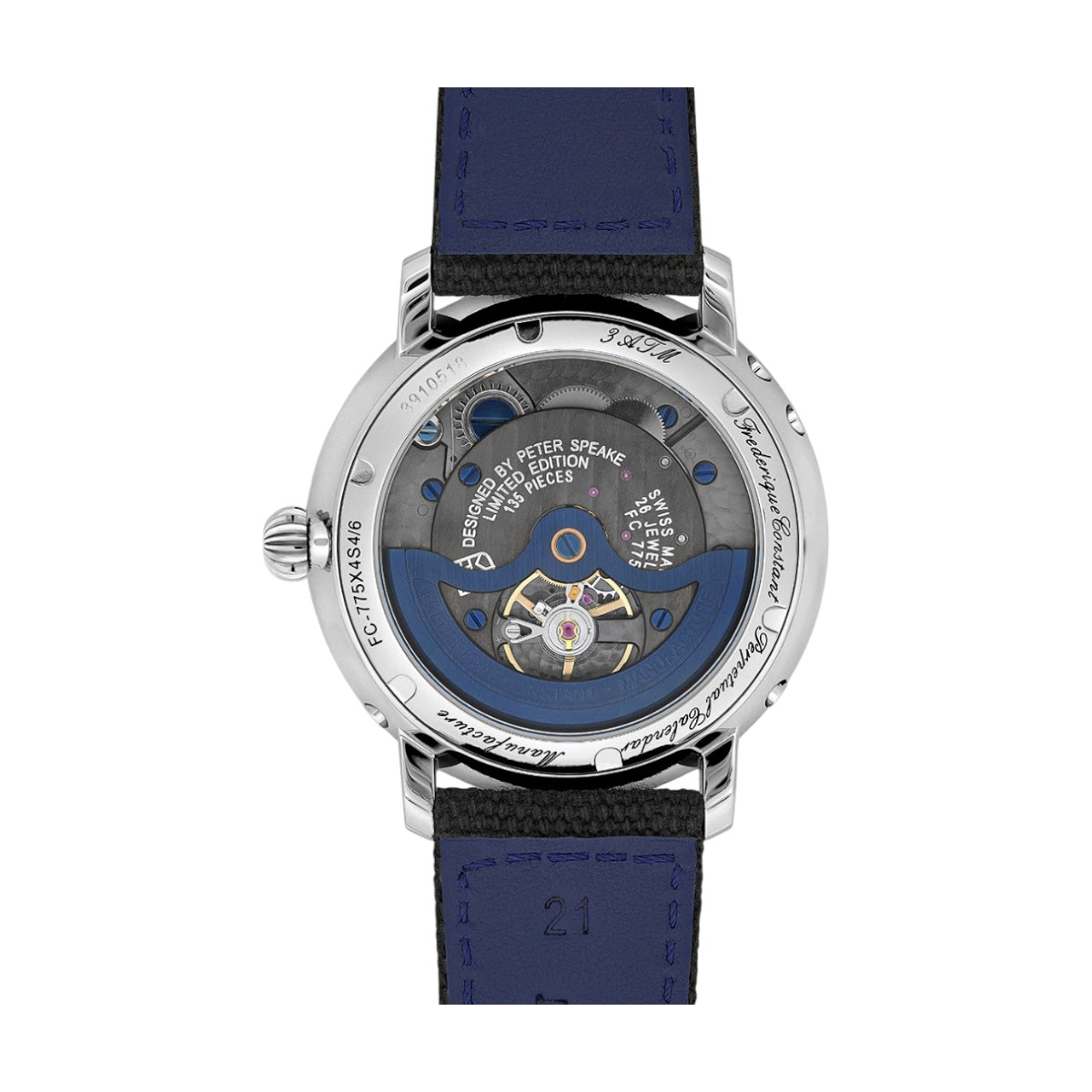 Frederique Constant Manufacture Slimline Perpetual Calendar 42mm Men's Watch, Grey Dial