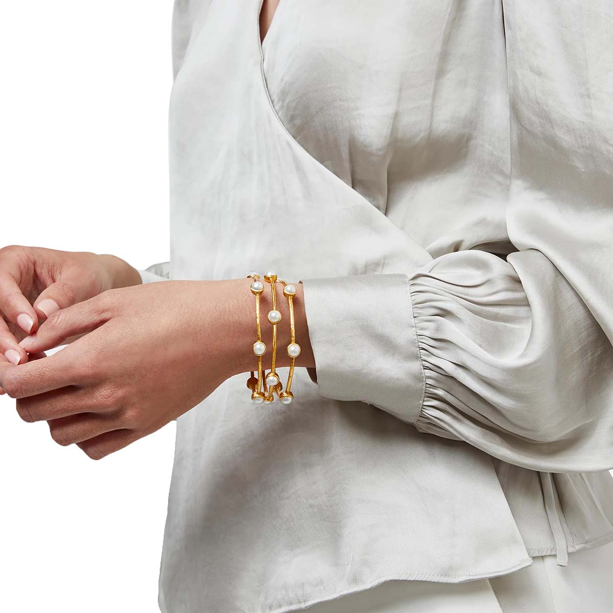 Julie Vos Milano Pearl Luxe Bangle