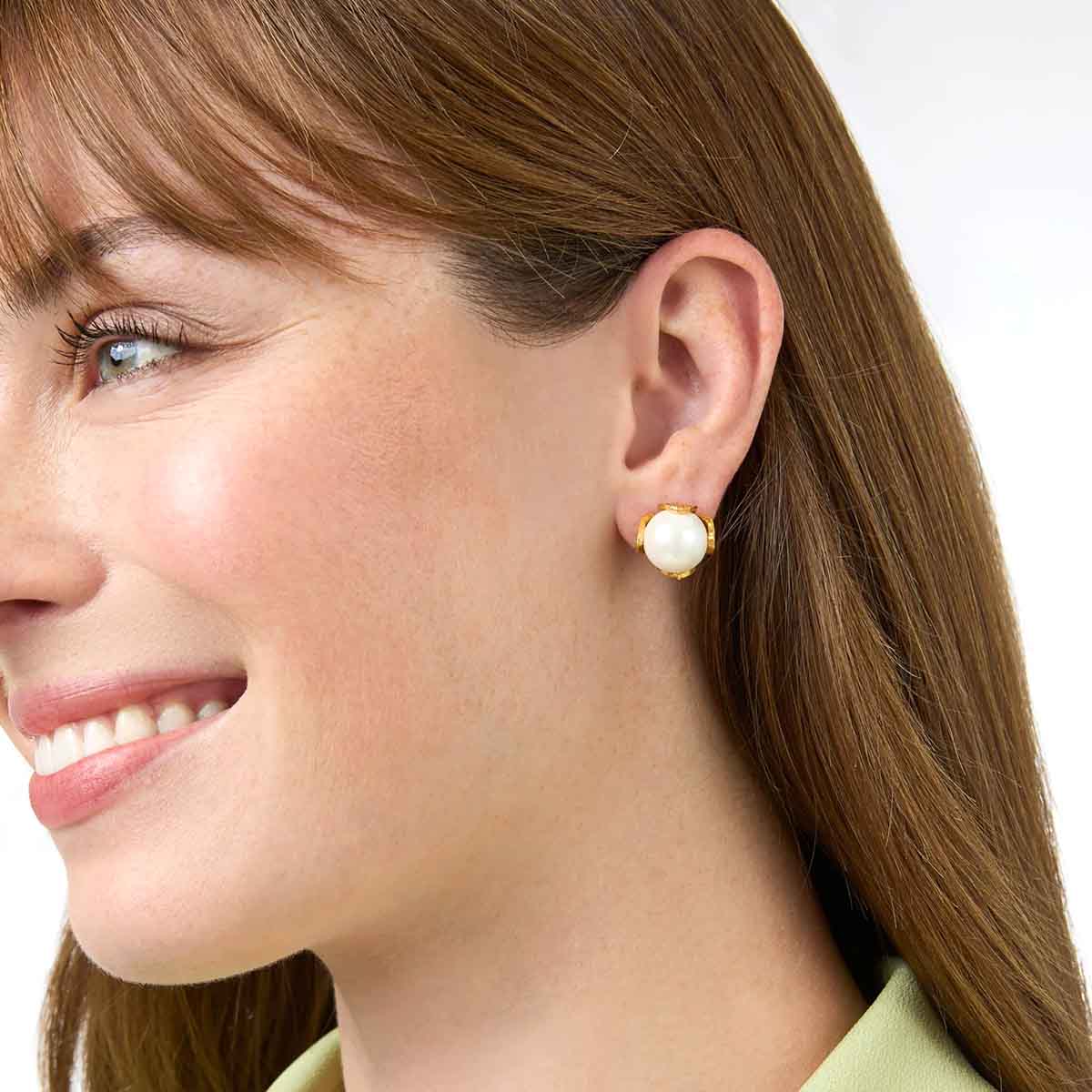 Julie Vos Penelope Stud Earrings, Medium