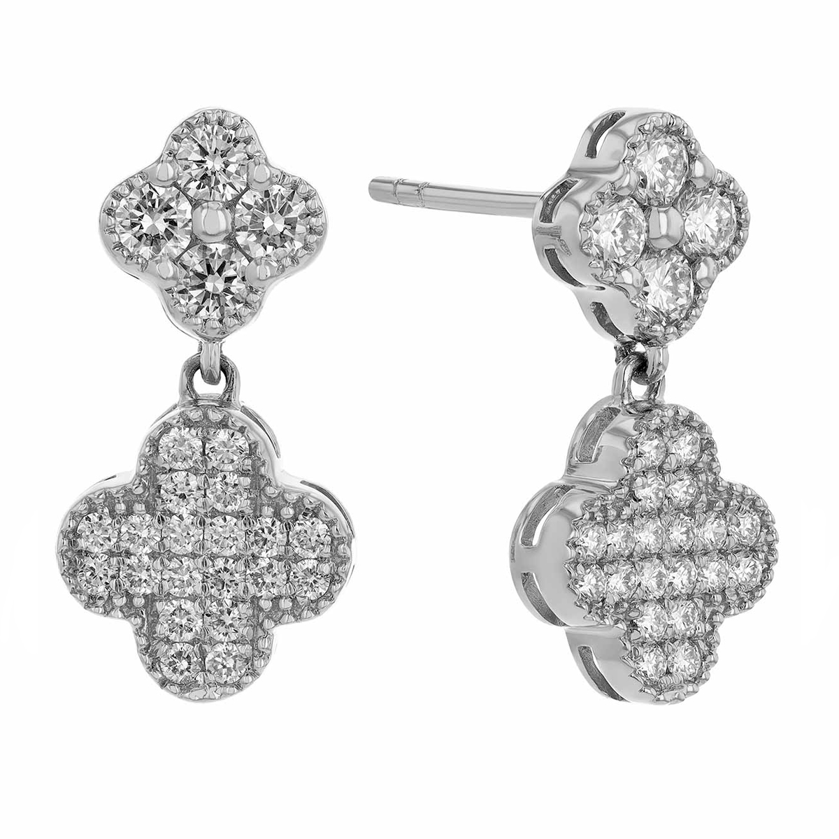 Gold Quatrefoil Statement Earrings Labradorite Dangle Earrings – Fabulous  Creations Jewelry