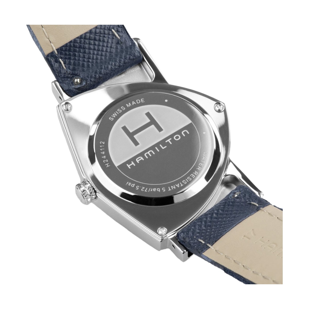 Hamilton Ventura Quartz 32.3mm x 50.3mm Watch, Blue Dial