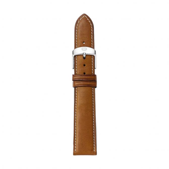 Michele Saddle Leather 18mm Watch Strap