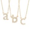 Yellow Gold Diamond Initial Pendants