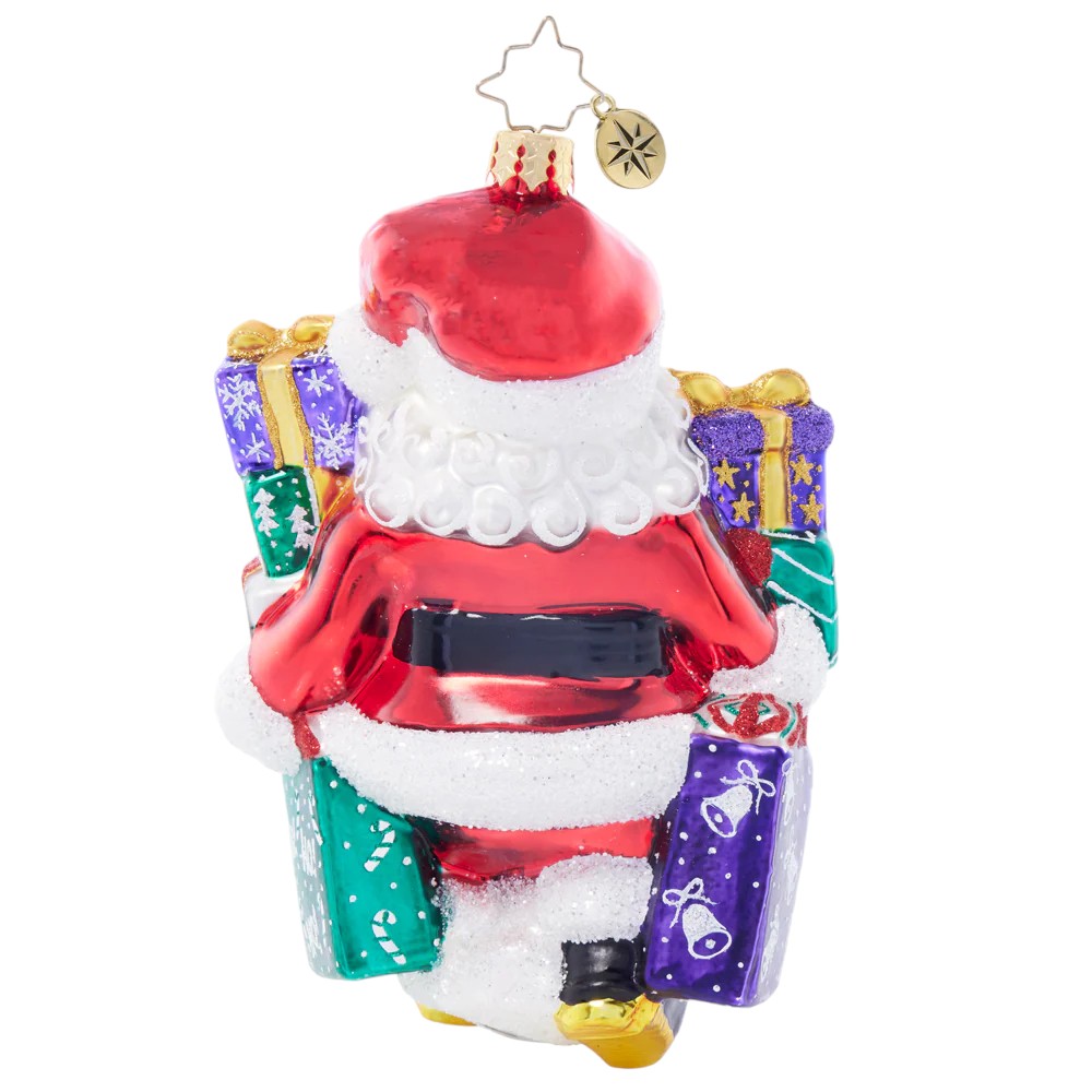 Christopher Radko Santa's Shopping Shenanigans Ornament