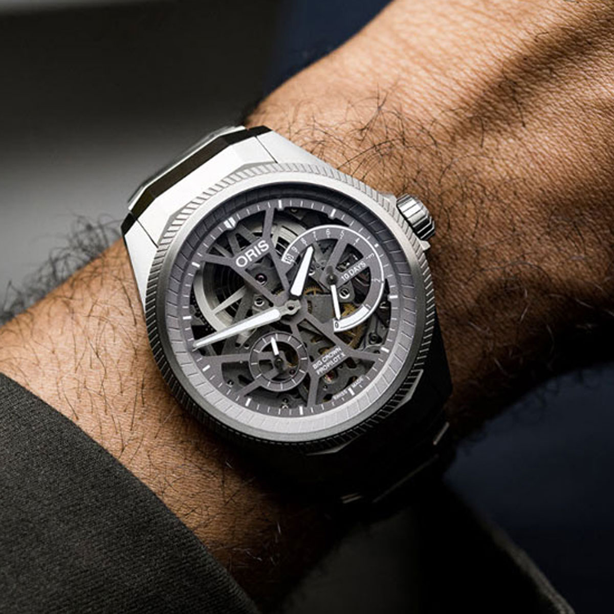 Oris Big Crown ProPilot X Calibre 115 44mm Watch, Titanium Dial