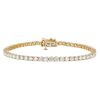 Borsheims Signature Collection Lab-Grown Diamond Tennis Bracelet in Yellow Gold, 5.05 cttw, 7"