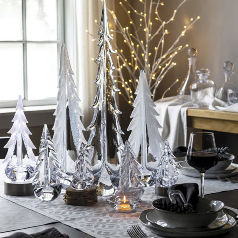 Simon Pearce Vermont Snowy Branches Evergreen, 20