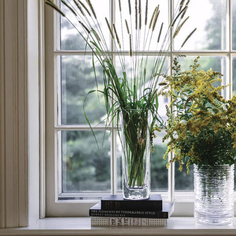 Simon Pearce Woodbury Tall Square Vase, Medium