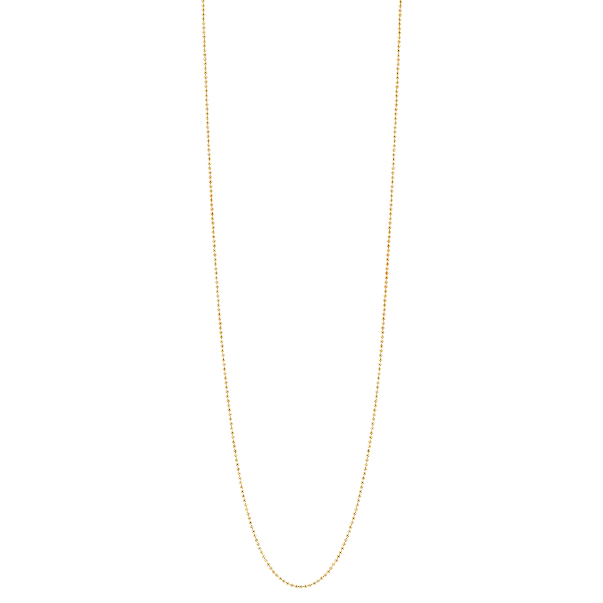 Yellow Gold 1.00 mm Bead Chain, 16
