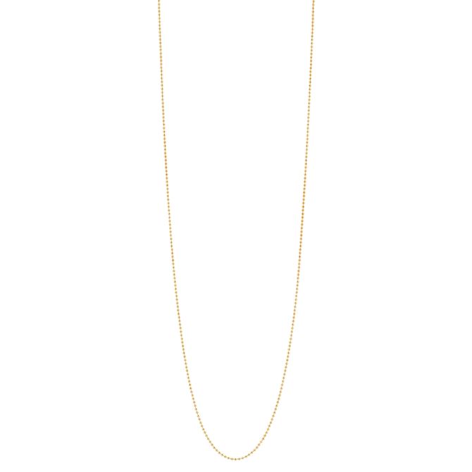 Yellow Gold 1.00 mm Bead Chain, 16"