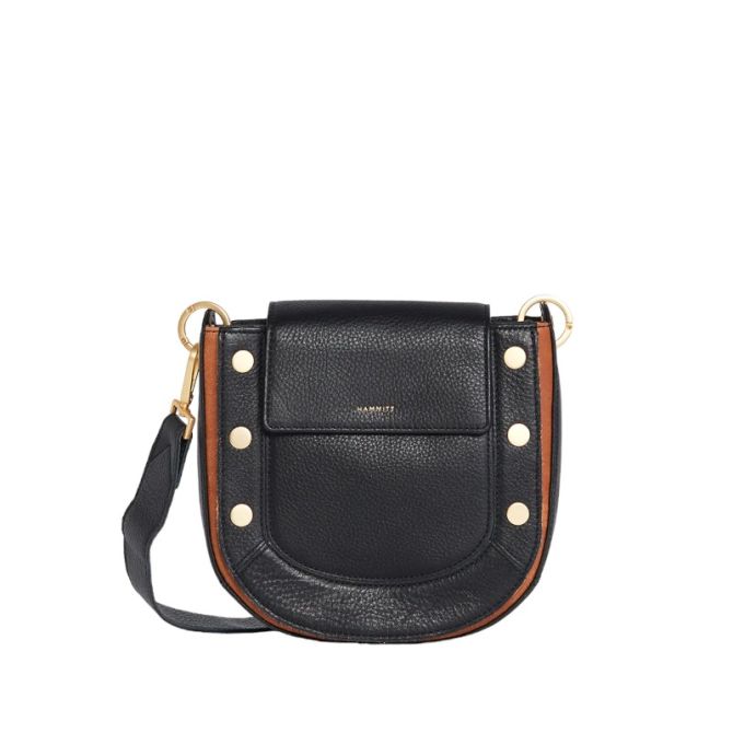 Hammitt Medium Kayce Saddle Crossbody, North End and Brushed Yellow Gold Hardware