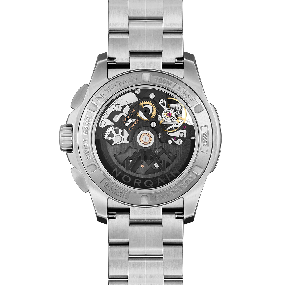 Norqain Independence Skeleton Chrono 42 mm Steel Bracelet Watch