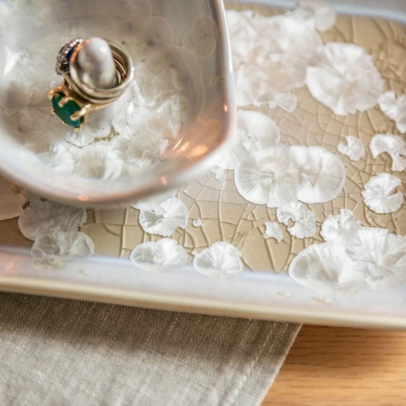 Simon Pearce Rectangular Crystalline Platter, Small