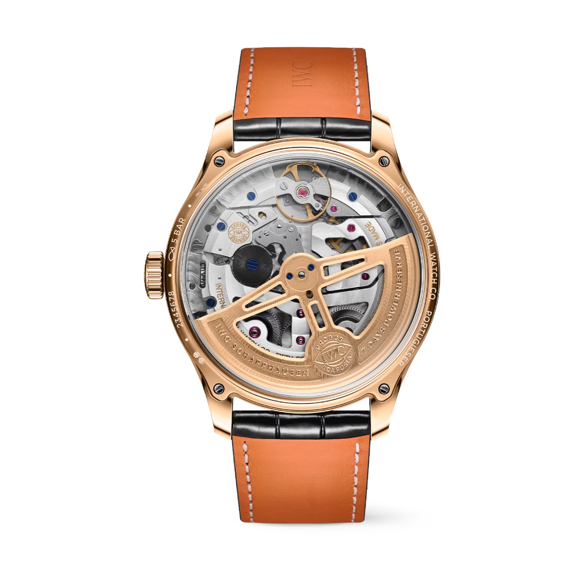 IWC Portugieser Perpetual Calendar 44mm Watch, Black Dial