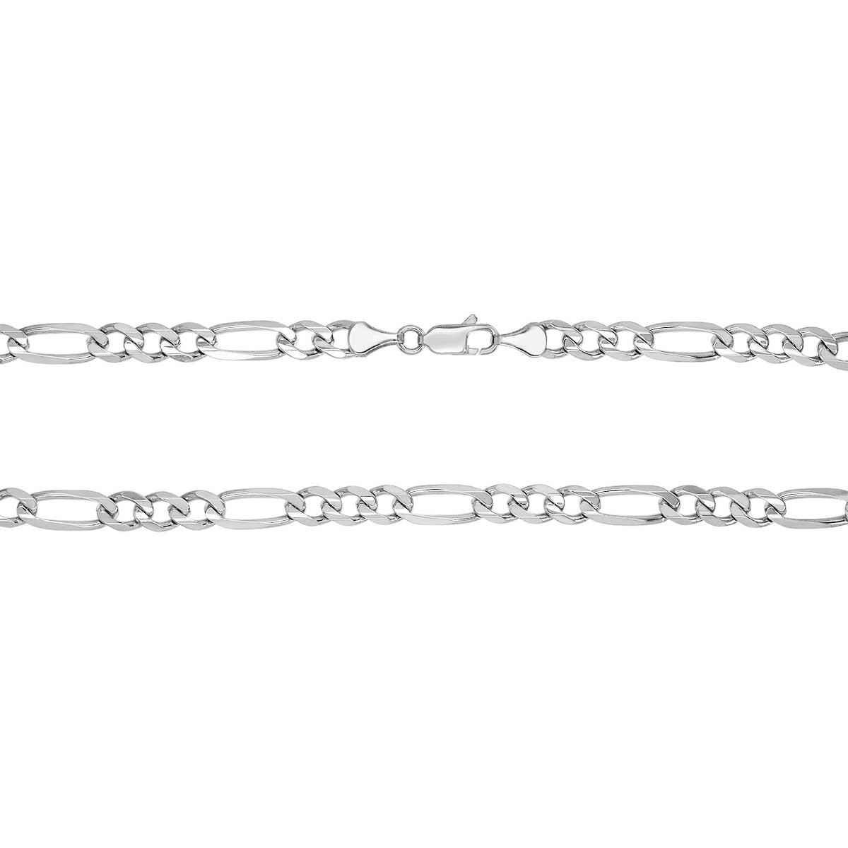 Sterling Silver 4.75mm Figaro Chain, 22