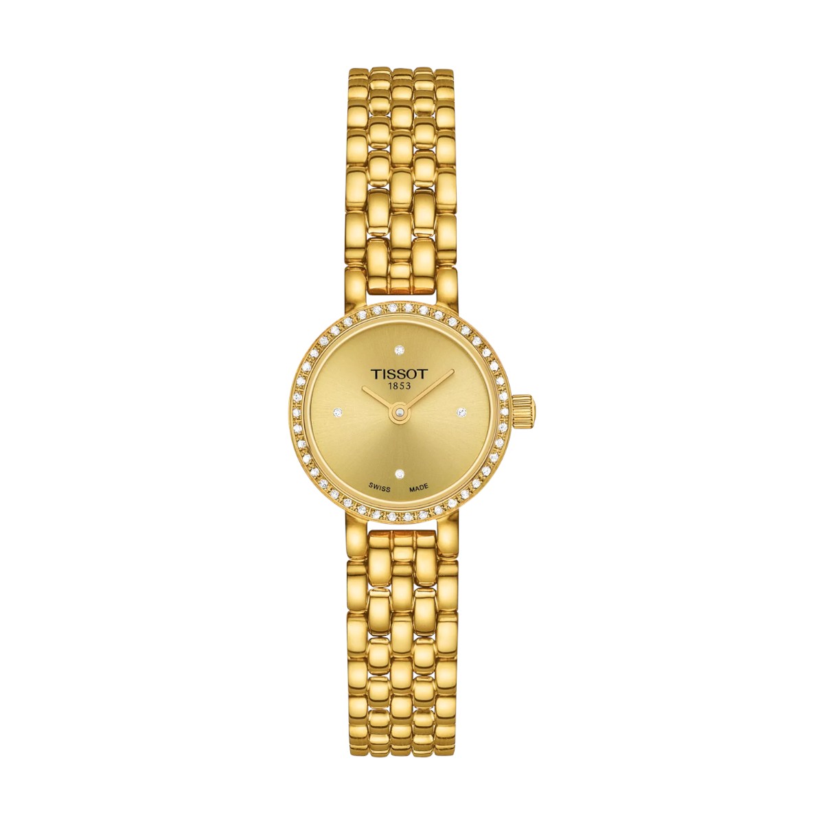 Tissot Lovely Round 19.5mm Women's Watch, Diamond and Champagne Dial