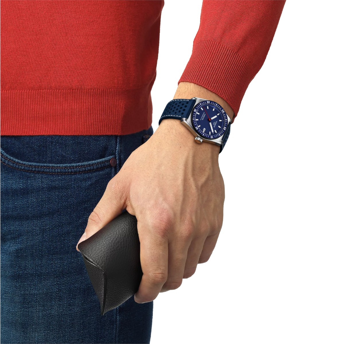 Tissot PR516 Powermatic 80 38mm Men's Watch, Blue Dial