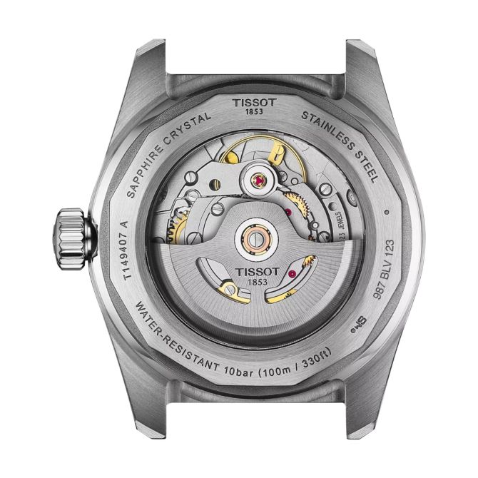 Tissot PR516 Powermatic 80 38mm Men's Watch, Black Dial