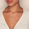 Frederic Sage Diamond Cluster Square Pendant in Yellow Gold, 18"