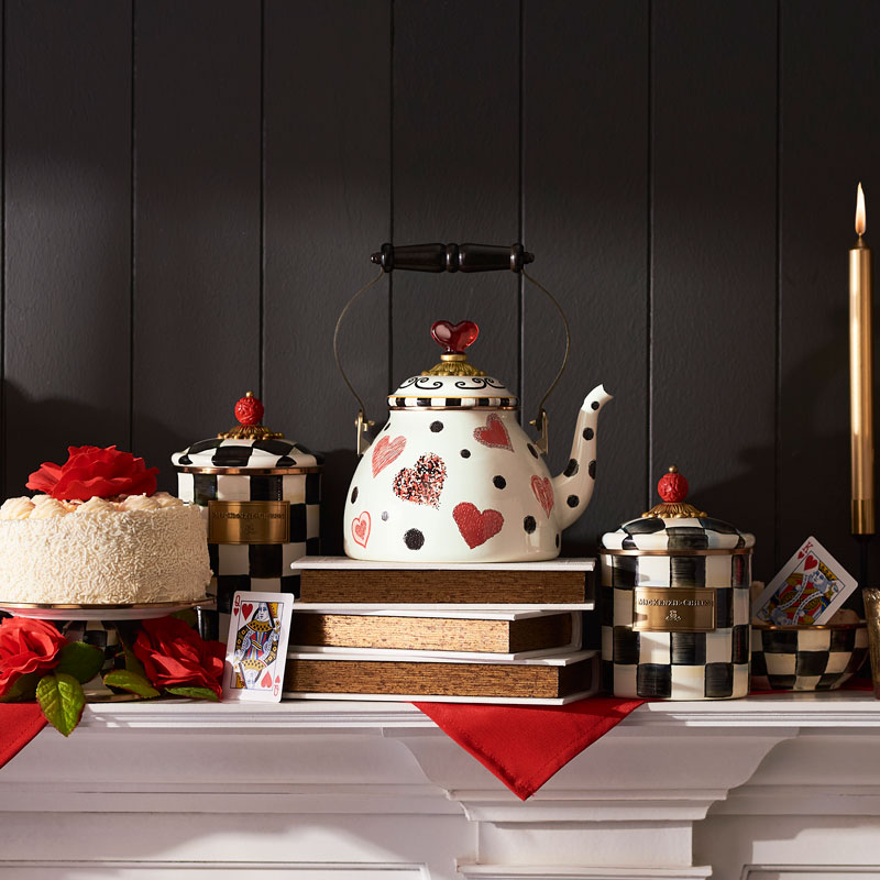 MacKenzie-Childs Love Tea Kettle, 2QT