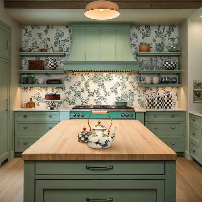 MacKenzie-Childs Butterfly Tea Kettle, 2QT | 89257-1114 | Borsheims