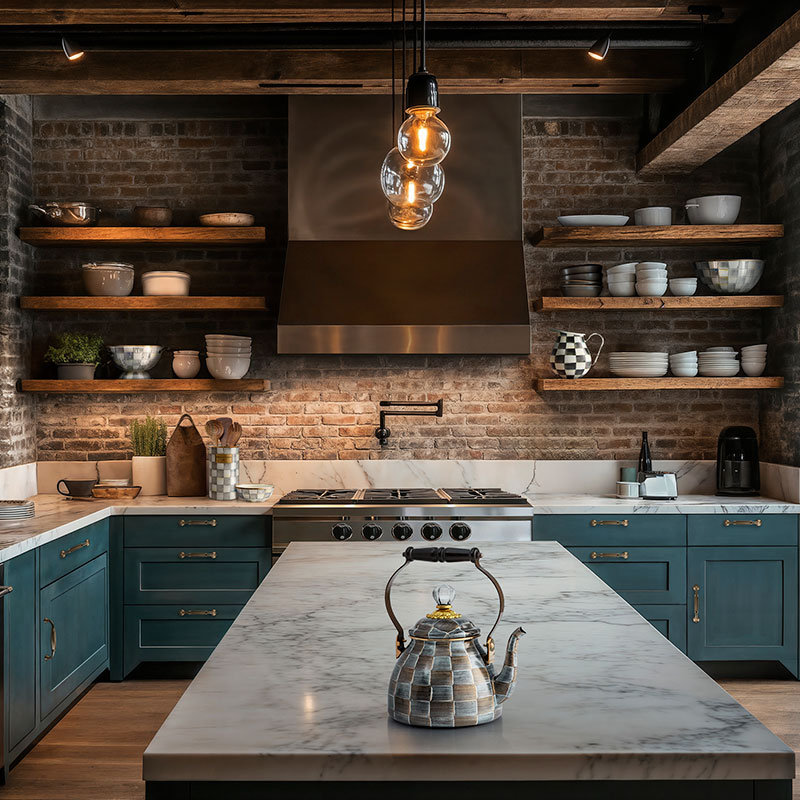 MacKenzie-Childs Spot On Tea Kettle, 2QT