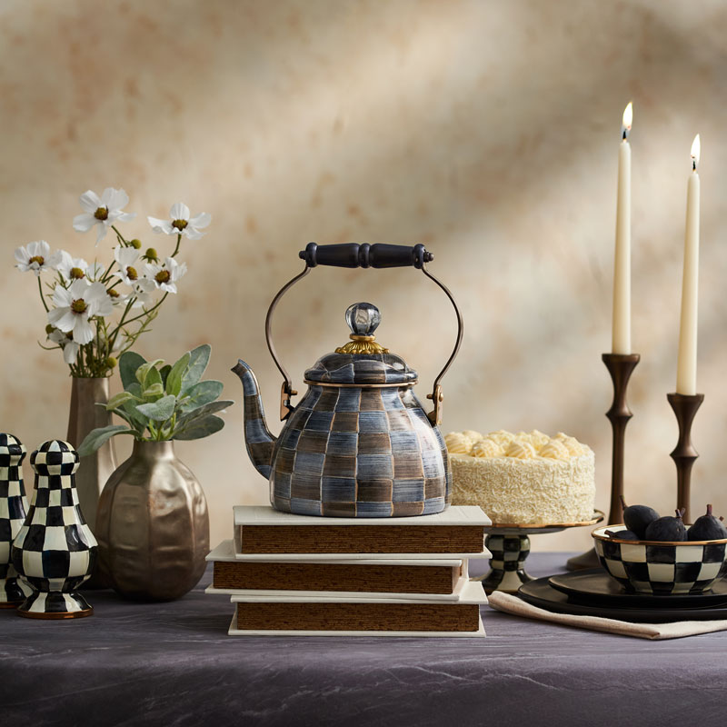 MacKenzie-Childs Spot On Tea Kettle, 2QT