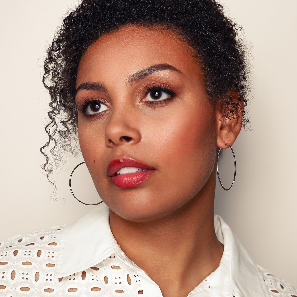 Sage Huggie 14K Gold Snap-down Tube Hoop Earrings