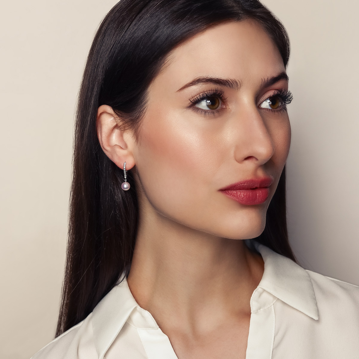 Mikimoto Classic Elegance Akoya Cultured Pearl & Diamond Leverback Drop Earrings