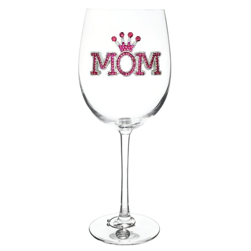 The Queens' Jewels Mom Stemmed Wine Glass