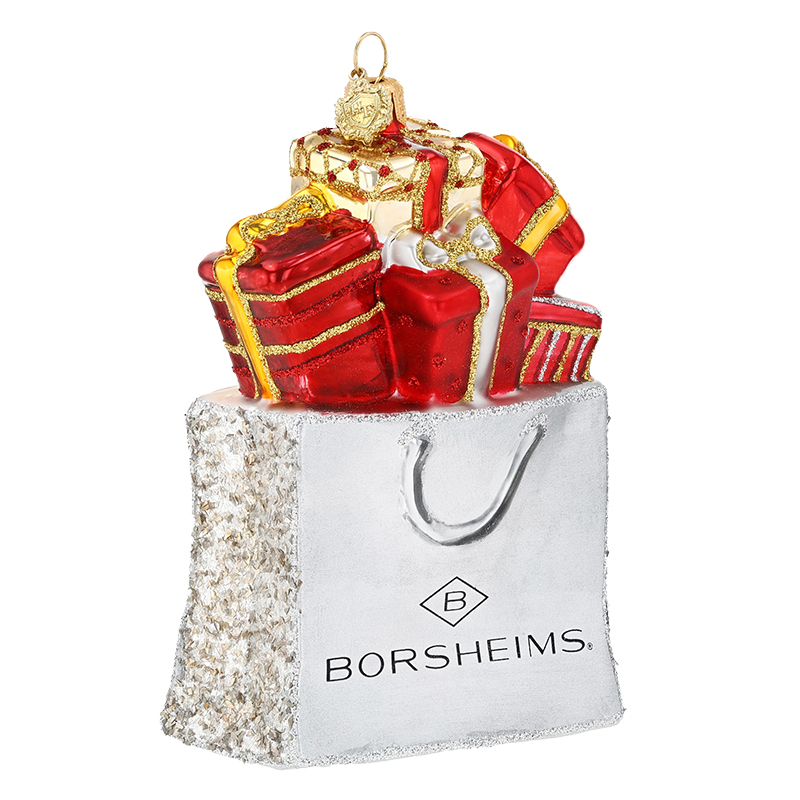 Borsheims Shopping Bag and Gifts Ornament
