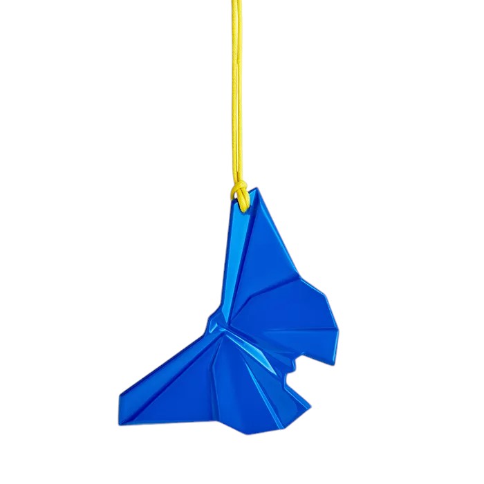 Waterford Origami Blue Butterfly Ornament