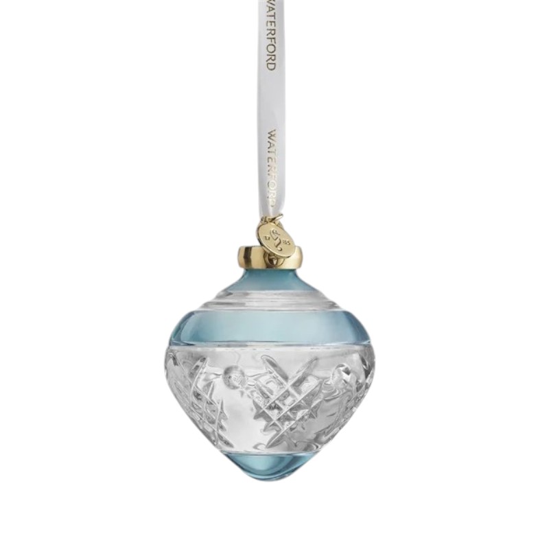 Waterford Winter Wonders 2024 Holly Blue Bauble Ornament