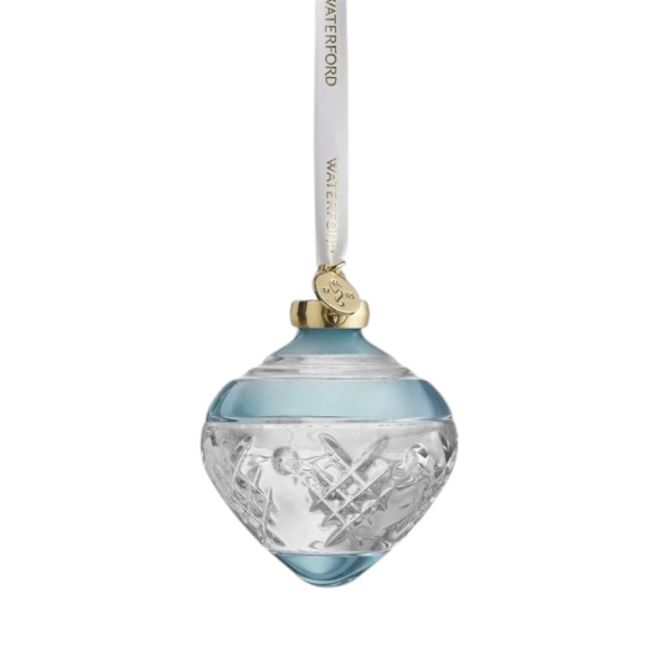 Waterford Winter Wonders 2024 Holly Blue Bauble Ornament