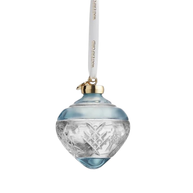 Waterford Winter Wonders 2024 Holly Blue Bauble Ornament