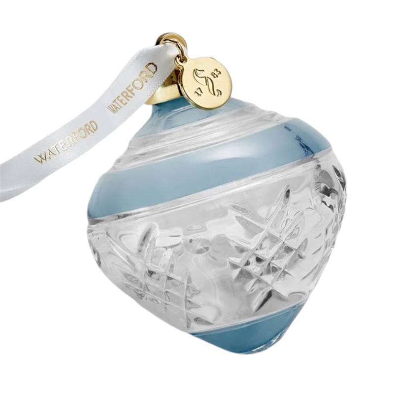 Waterford Winter Wonders 2024 Holly Blue Bauble Ornament