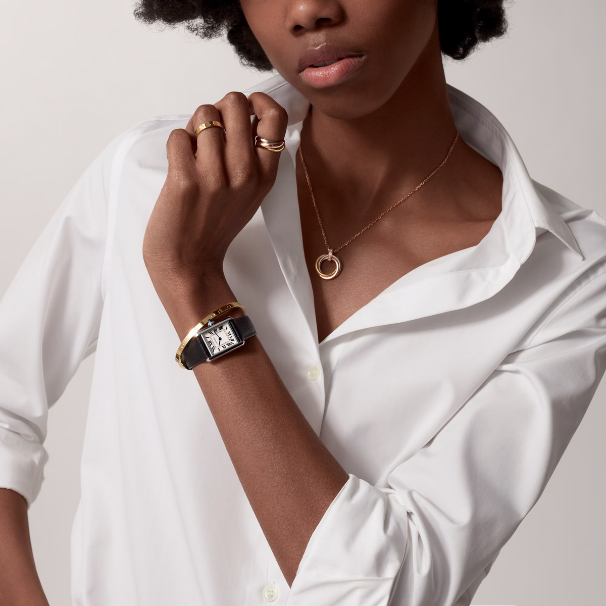 Cartier Tank Must De Cartier 29.5mm x 22mm Watch, Silvered Dial