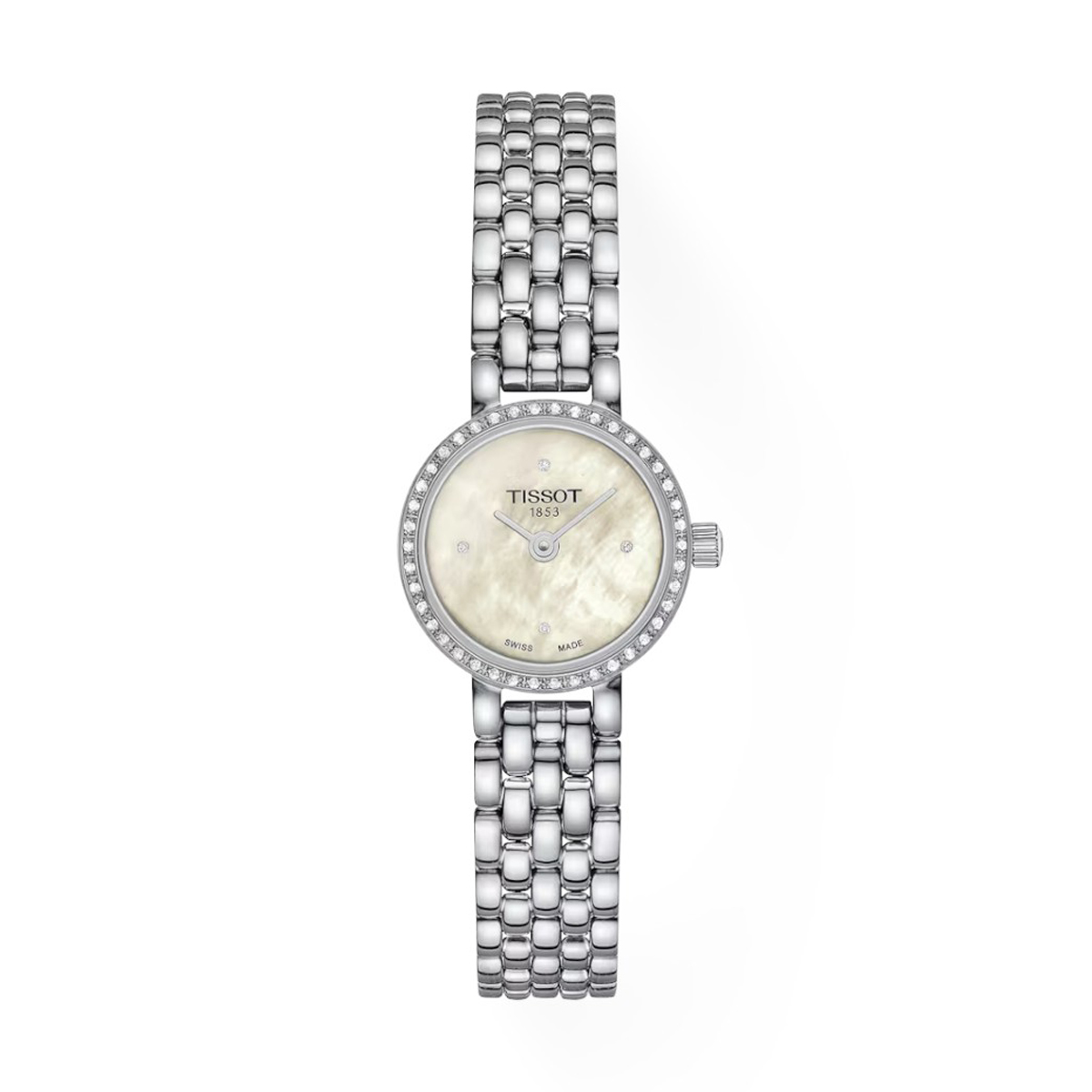 Tissot Lovely Round 19.5mm Watch, Diamond and Mother of Pearl Dial