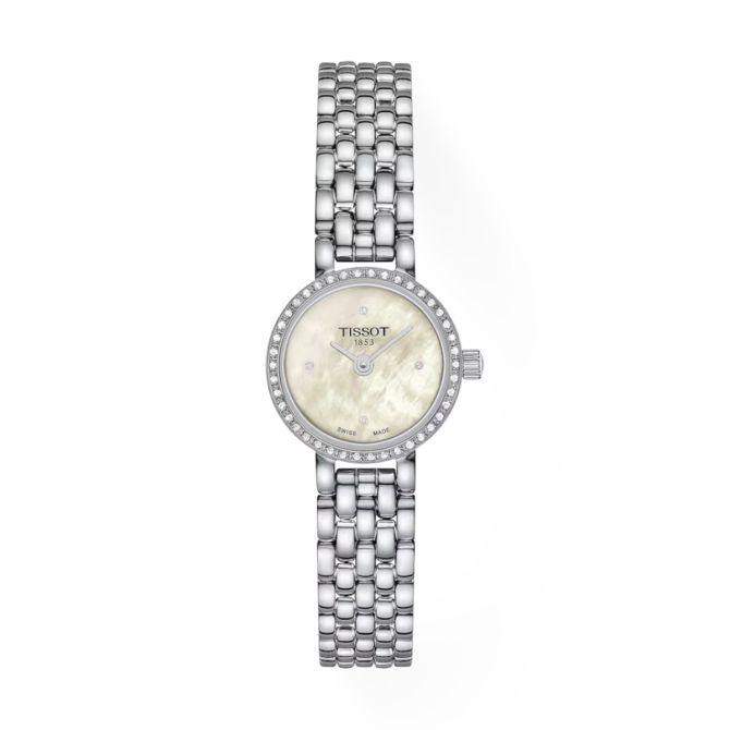 Tissot Lovely Round 19.5mm Watch, Diamond and Mother of Pearl Dial