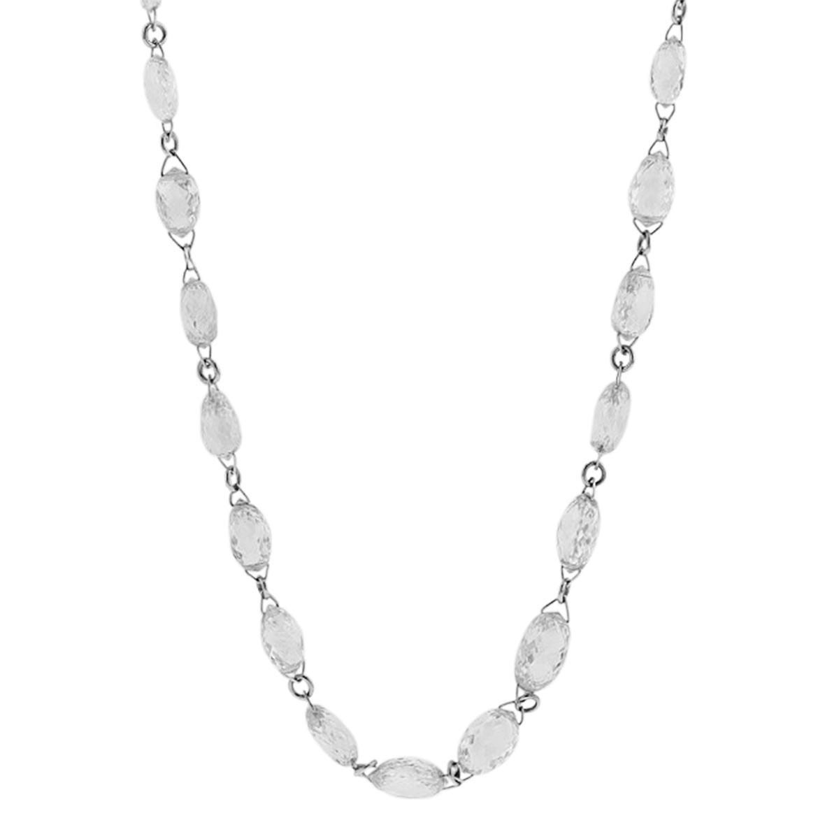 TARA Pearls Briolette Diamond Necklace in White Gold, 25