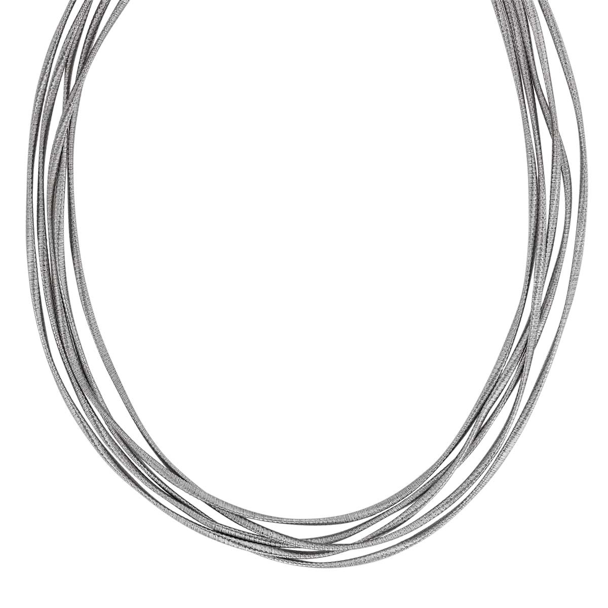 Pesavento DNA Silk Sterling Silver Vermeil 5 Strand Necklace, 18