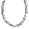 Pesavento DNA Silk Sterling Silver Vermeil 5 Strand Necklace, 18"