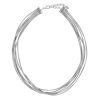 Pesavento DNA Silk Sterling Silver Vermeil 5 Strand Necklace, 18"