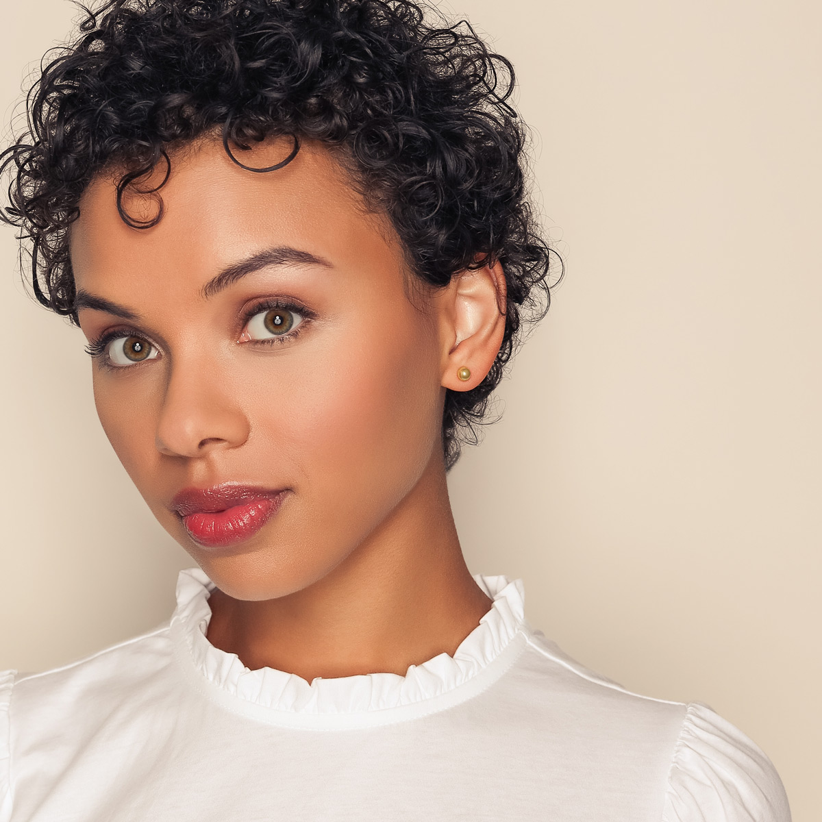 14K Yellow Gold Ball Earrings, 6mm