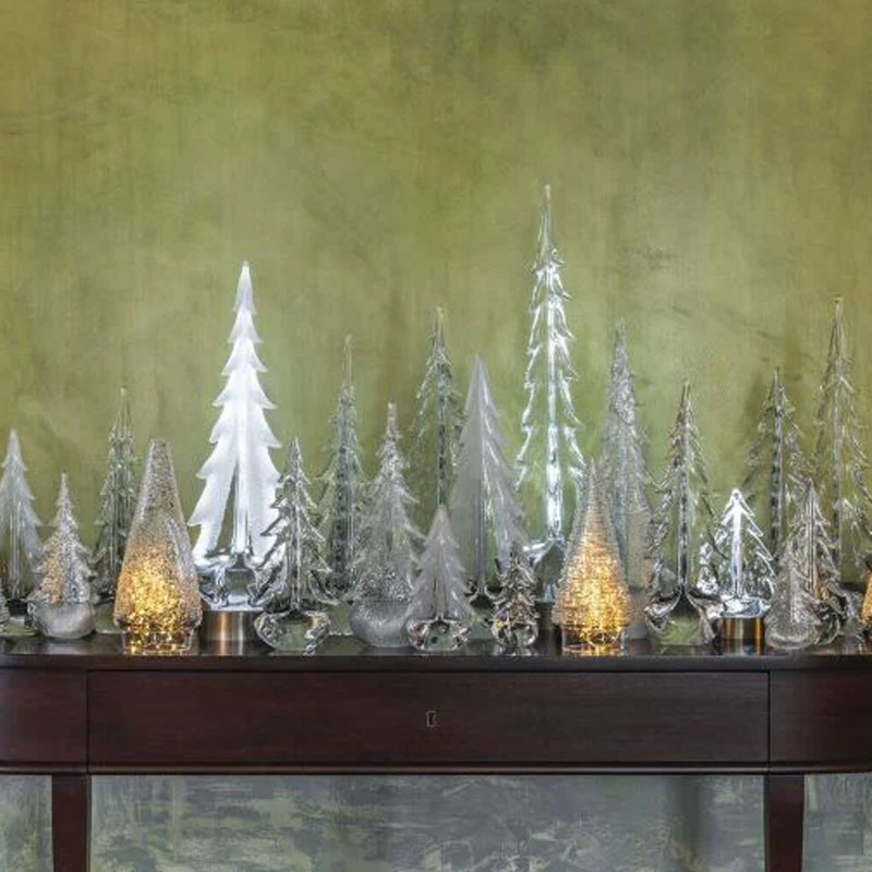 Simon Pearce Enchanted Forest Trees & LED Lights Bundle