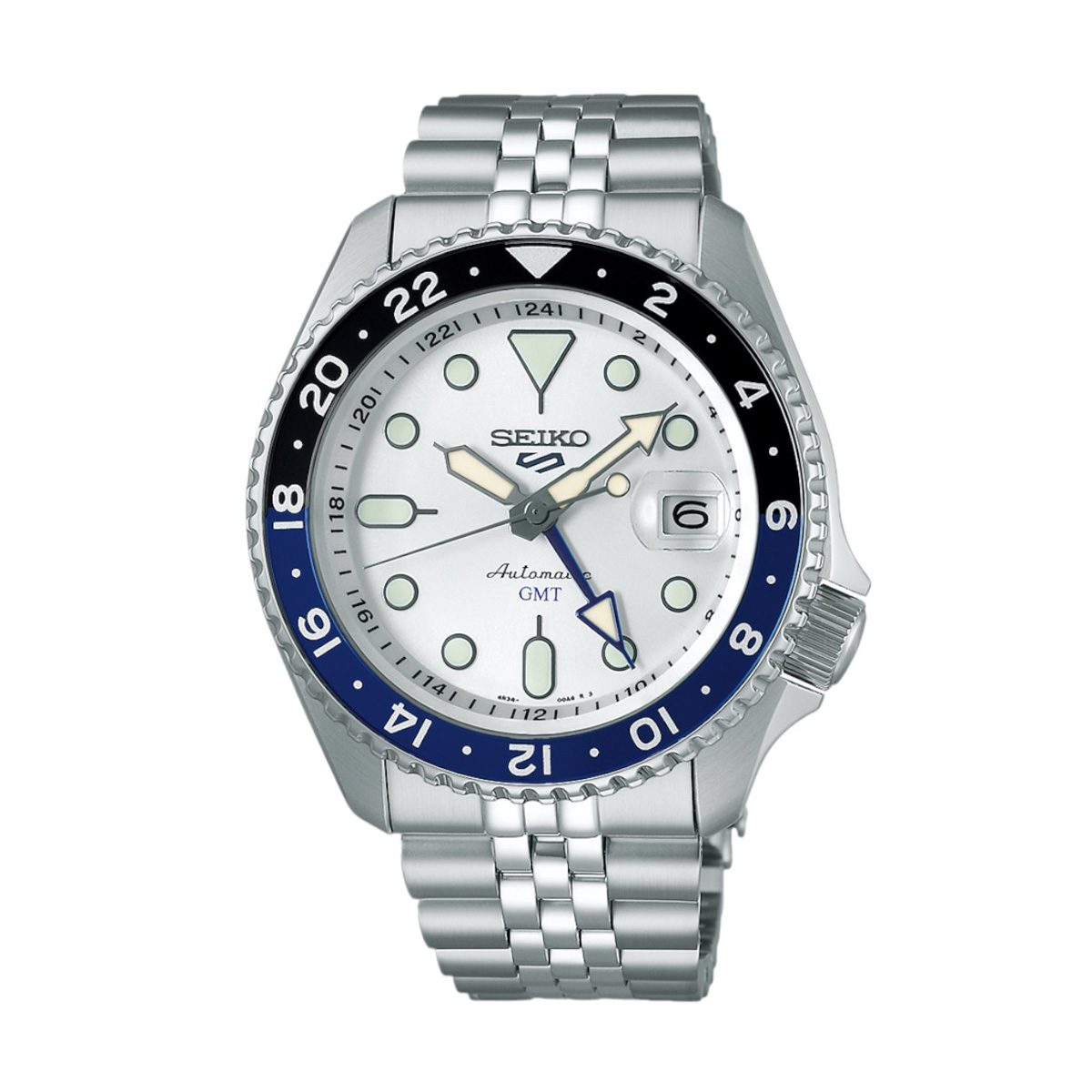 Seiko 5 Sports SKX Series 42.5mm Men's Watch, White Dial