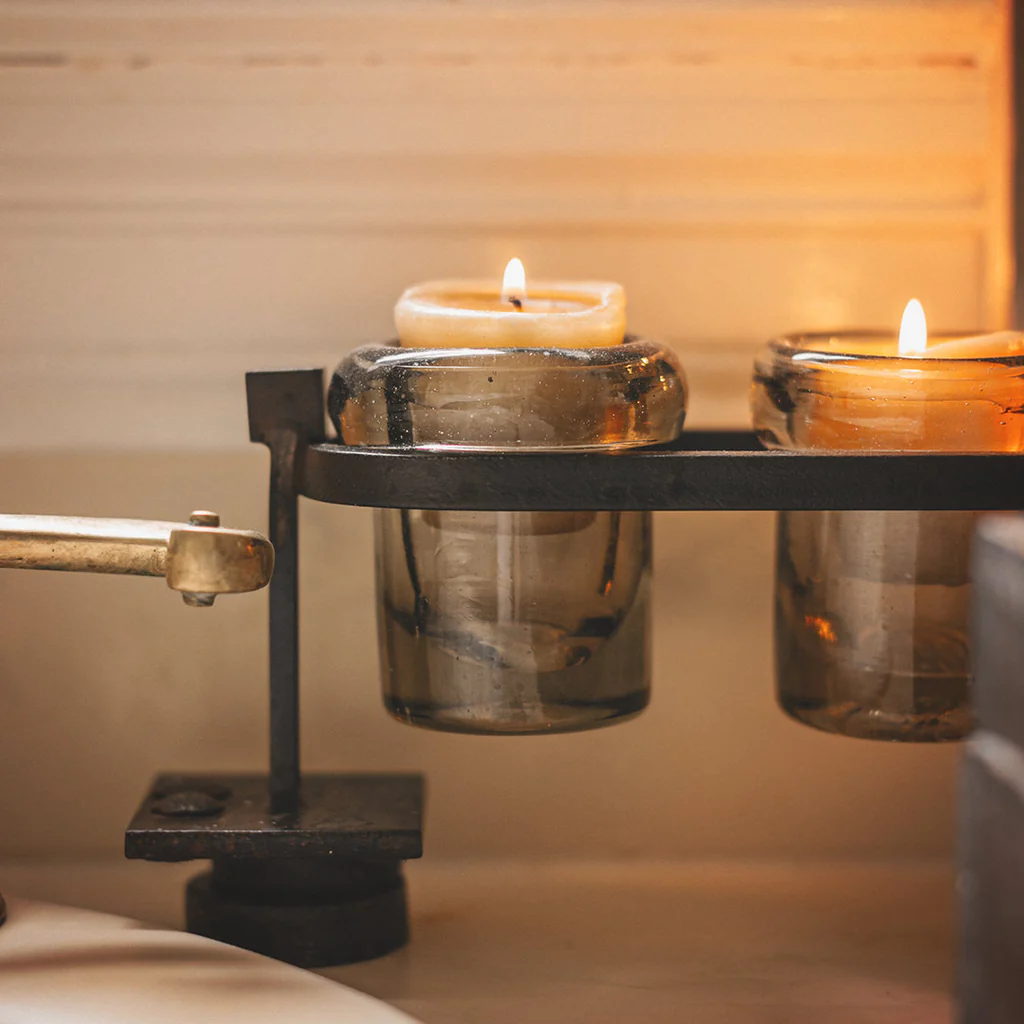 Jan Barboglio Six Step Firedance Railroad with 6 Votives