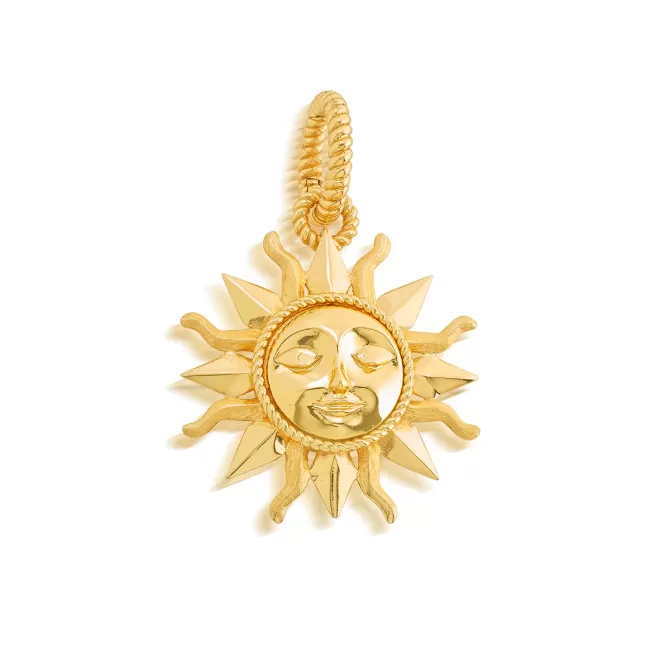 Capucine De Wulf Soleil Pendant, Gold Plated