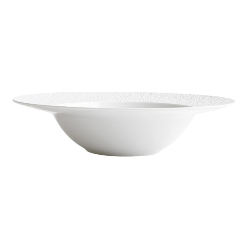 Bernardaud Ecume White Rim Soup Bowl