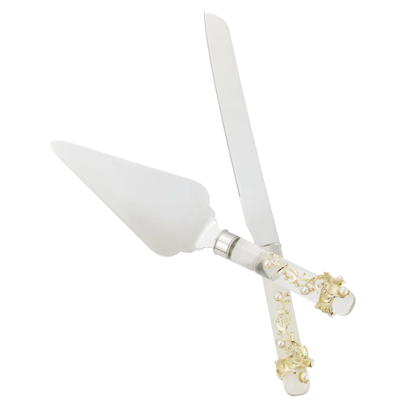 Olivia Reigel Eleanor Dessert Serving Set, Gold